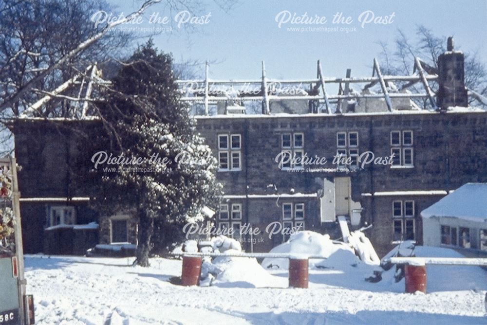 Refurbishment of Library Back View, Manor House, High Street, Dronfield, c 1969