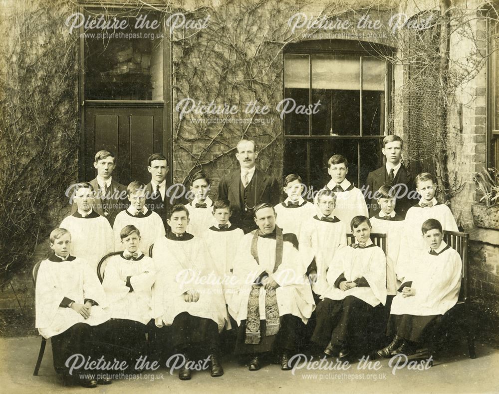 All Saints' Church Choir, Pelham Street, Ilkeston, 1917