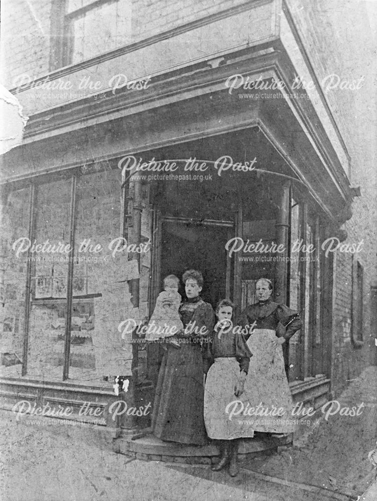 Mrs Lee and Daughter and Emily Rowland, Bath Street, Ilkeston, 1896