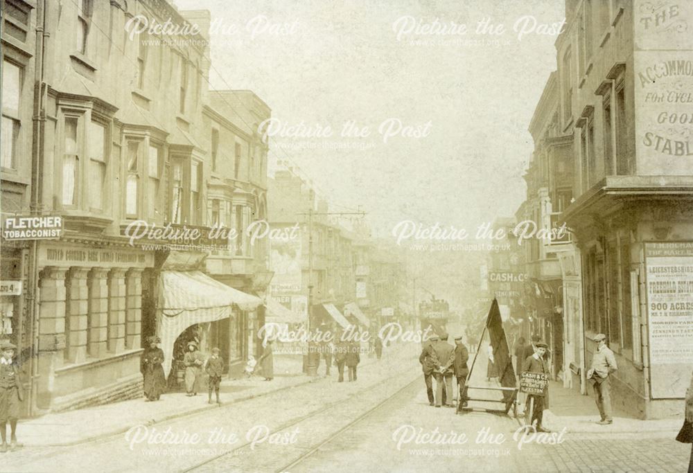 Looking North, Bath Street, Ilkeston, c 1910?