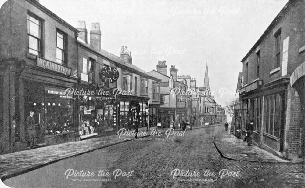 Looking Downhill, Upper Bath Street, Ilkeston, c 1902