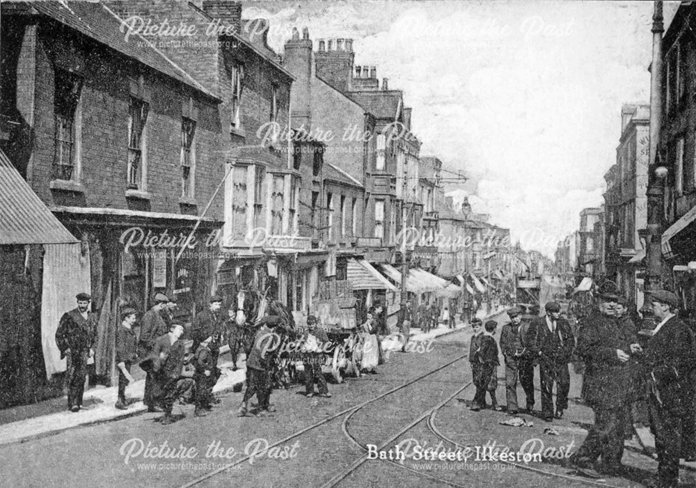 Looking North, Bath Street, Ilkeston, c 1910