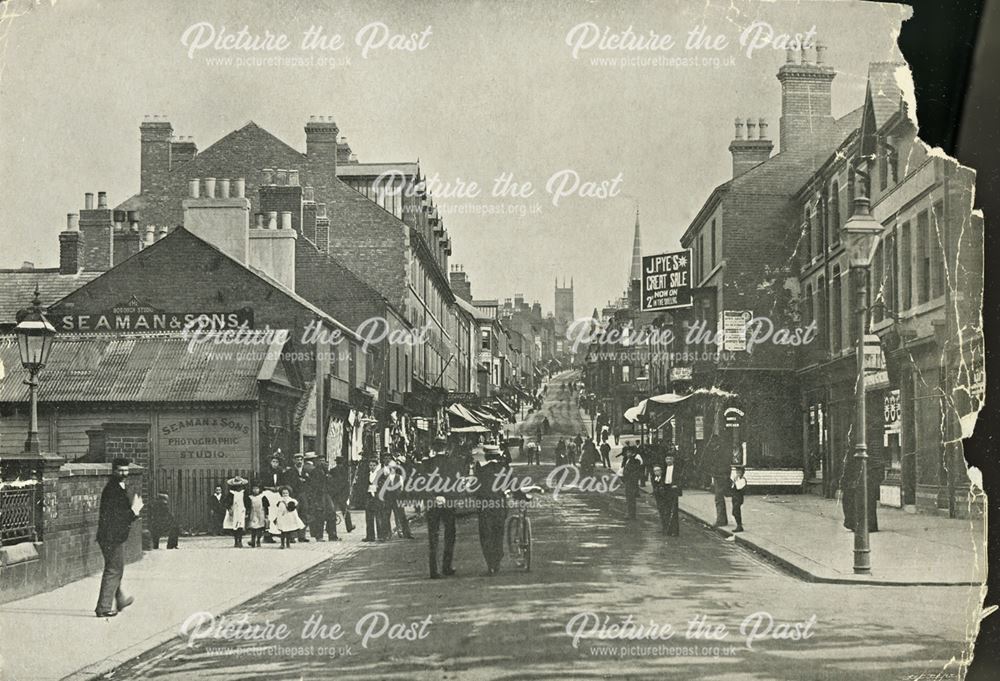 Looking South, Bath Street, Ilkeston, c 1899