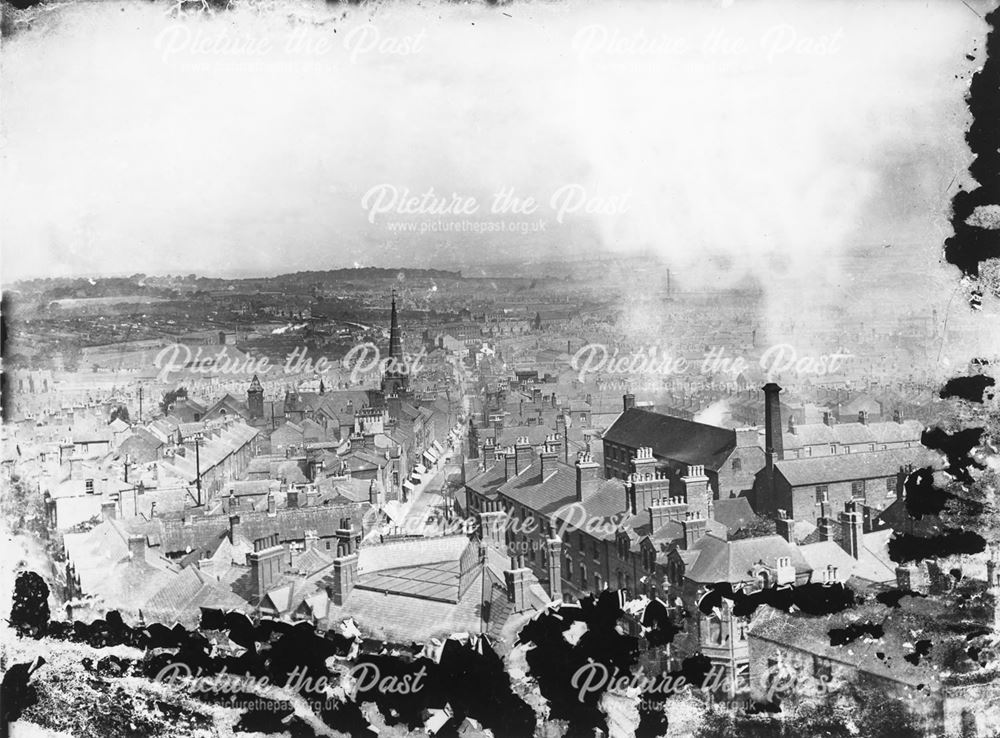 Elevated view of Bath Street, Ilkeston, c1904?