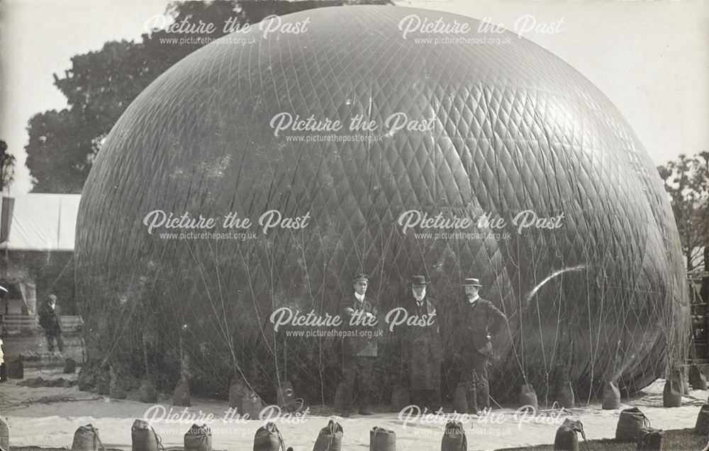 Hot Air Balloon and Parachute Display, Flower Show, Ilkeston, 1894