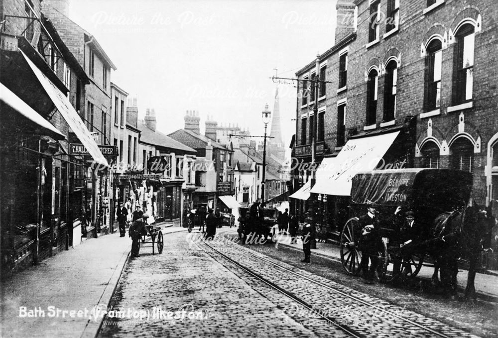 View from the Top of Bath Street, Ilkeston, c 1910 - 1914