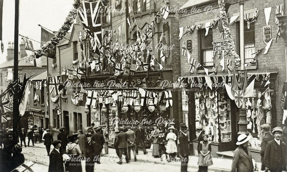 George V Royal Visit, Bath Street, Ilkeston, 1914