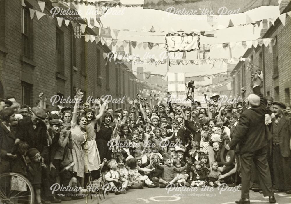 King George V Silver Jubilee Street Party, Belvoir Street, Ilkeston, 1935
