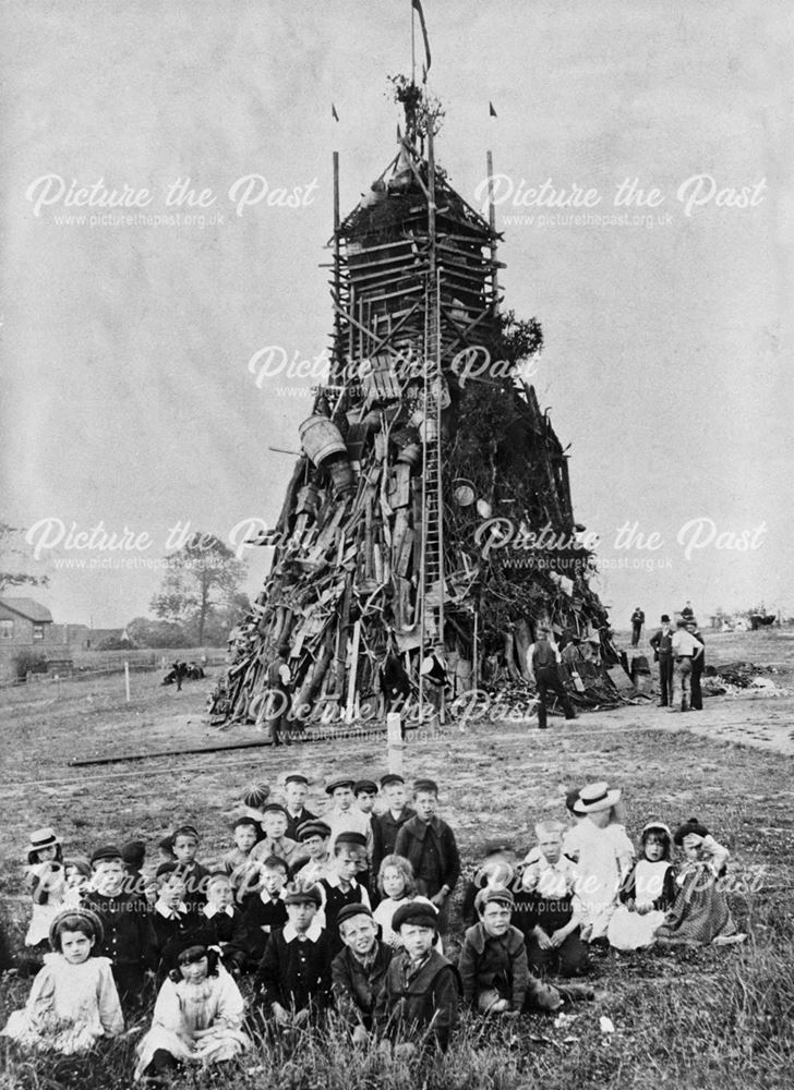 George V Accession Bonfire, Victoria Park, Ilkeston, 1910