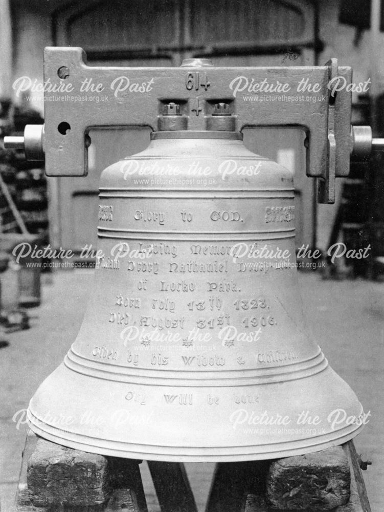 Church Bell, St Mary's Church, Church Street, Denby, c 1906