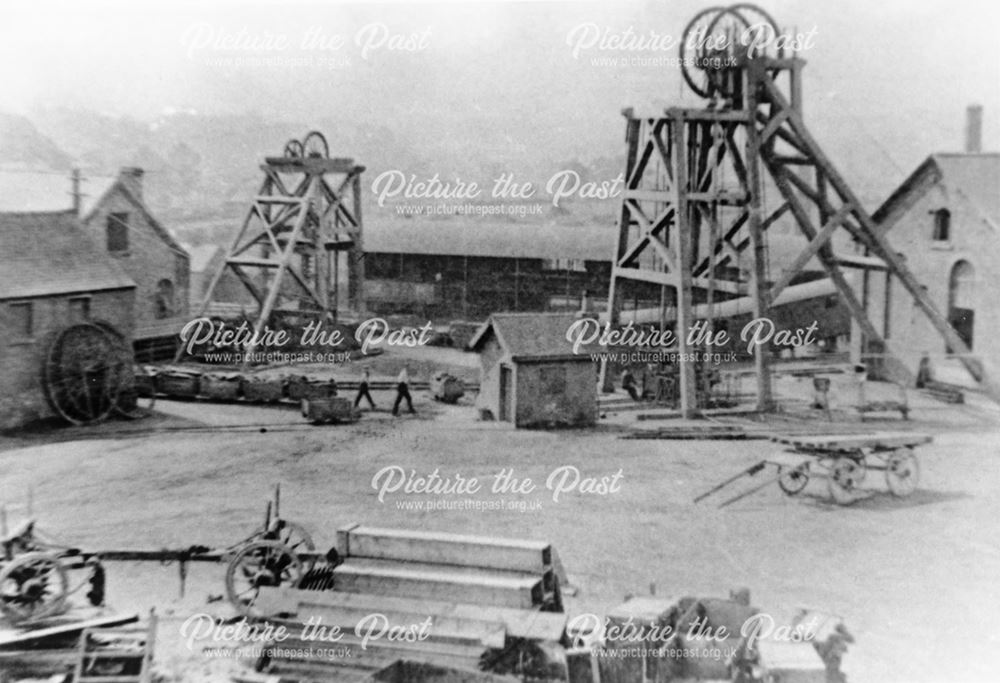 View from the North of Denby Colliery, Denby, 1898