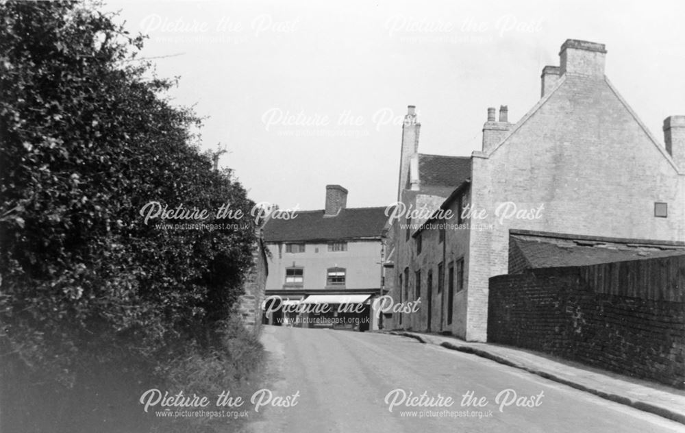 Looking up Hands Road, Heanor, c 1890s