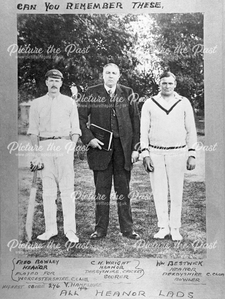 Local Cricketers, Heanor Cricket Ground, Heanor, c 1900