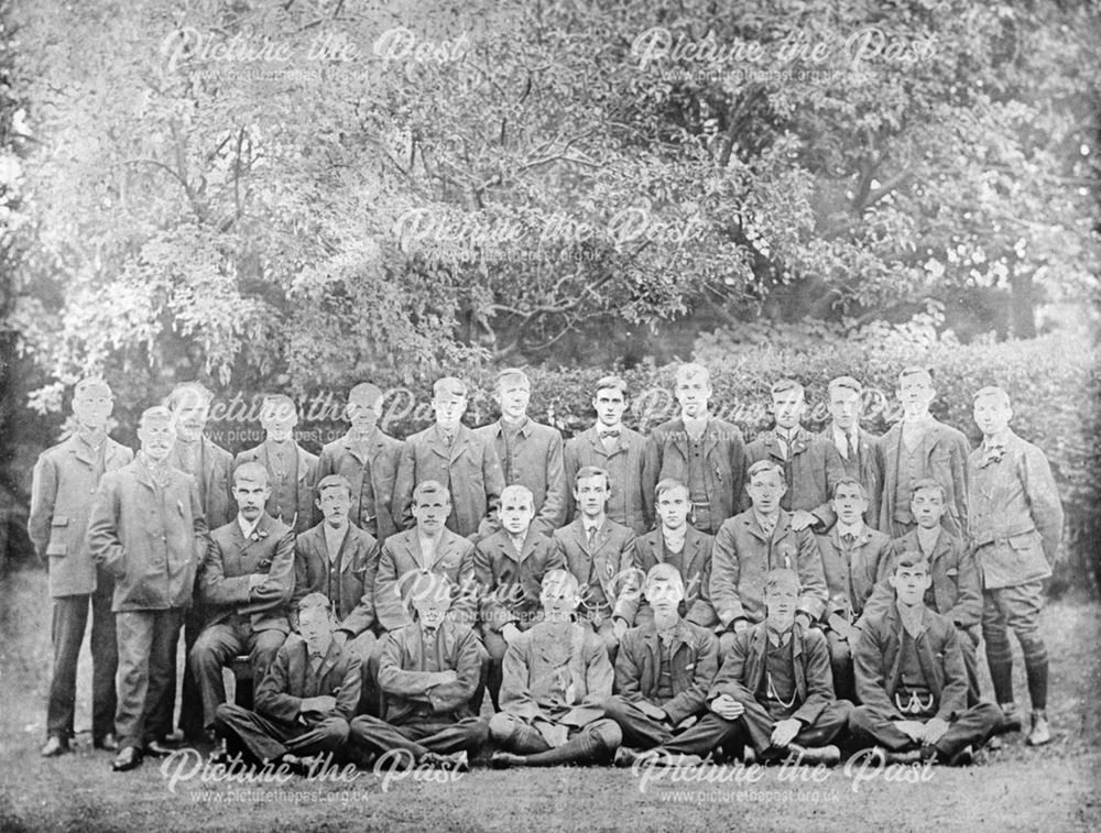 Group of Uniformed Young Men, Heanor, c 1890s