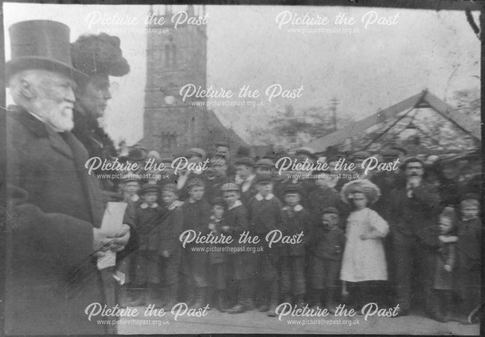 Andrew Carnegie's Visit, Market Place, Ilkeston, 1905