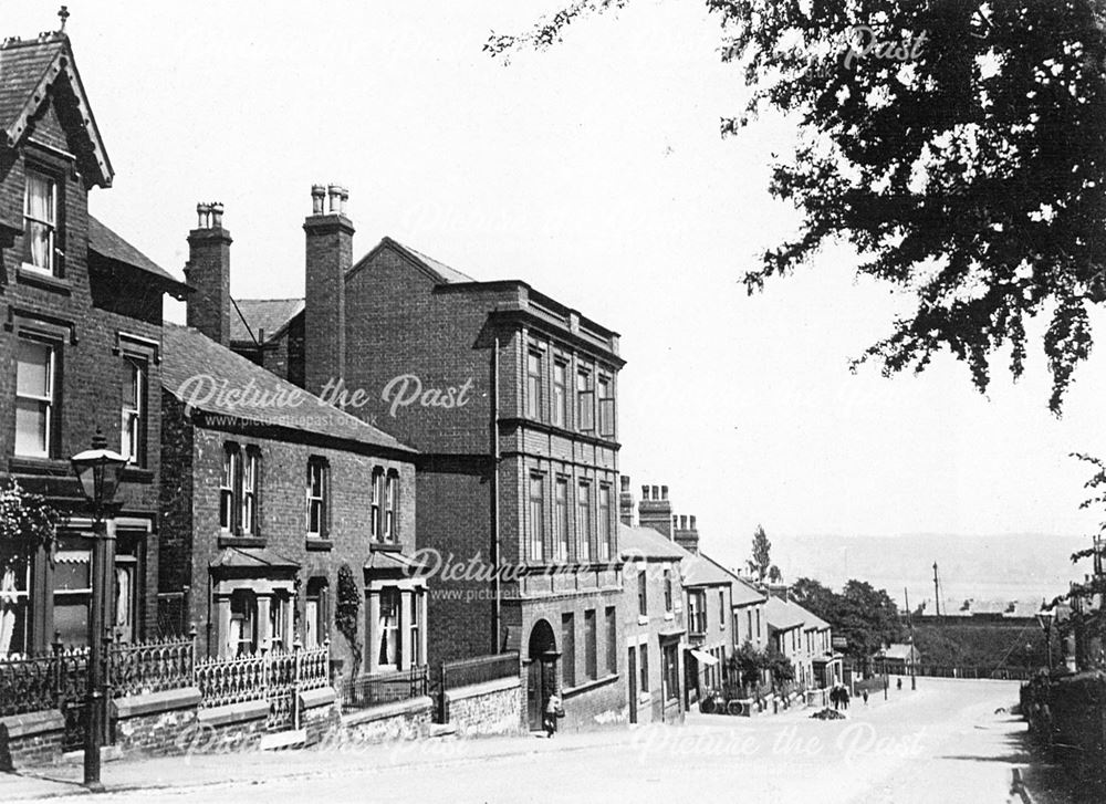 Charlotte Street looking ENE downhill towards Cotmanhay Rd junction, Ilkeston, c 1930