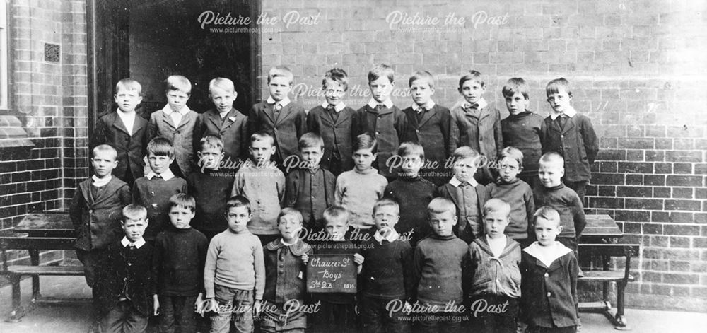 2B Boys, Chaucer Street Schools, Ilkeston, 1914