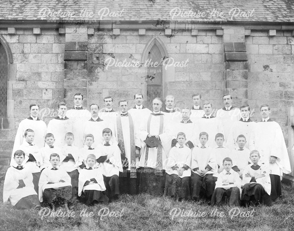 Christ Church, Clergy and Choir, Cotmanhay, 1903