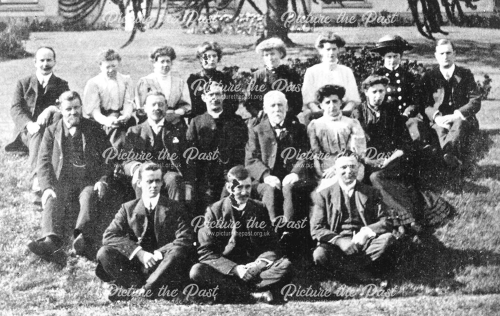 Staff of Sunday School, Congregational Church, Wharncliffe Road, Ilkeston, 1909