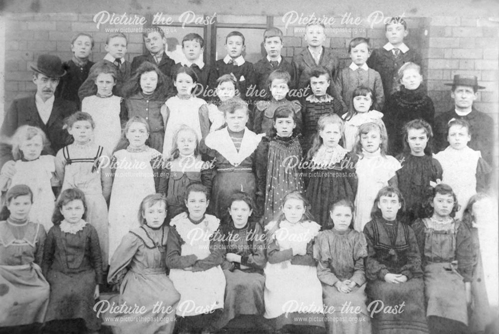Class Photo, Cossall School, Cossall, c 1898