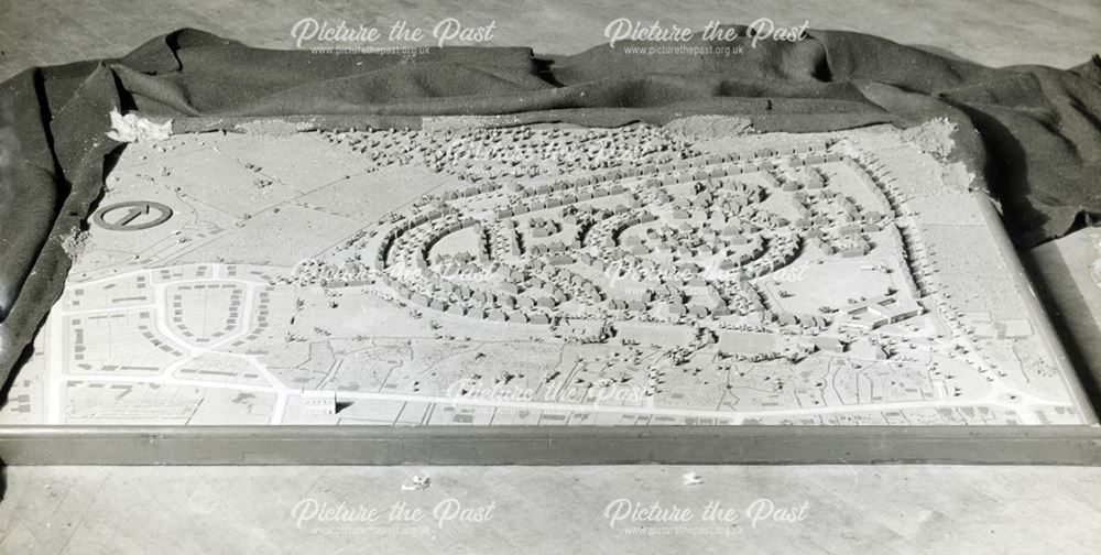 Model of Cotmanhay Estate, Ilkeston, c 1946