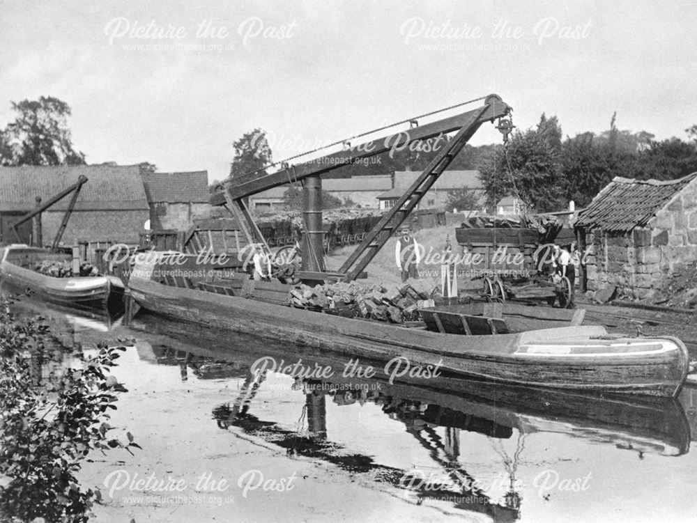 Loading Boats, Canal, Little Eaton, 1898
