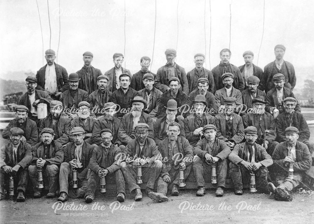 Workmen, Denby Colliery, 1898