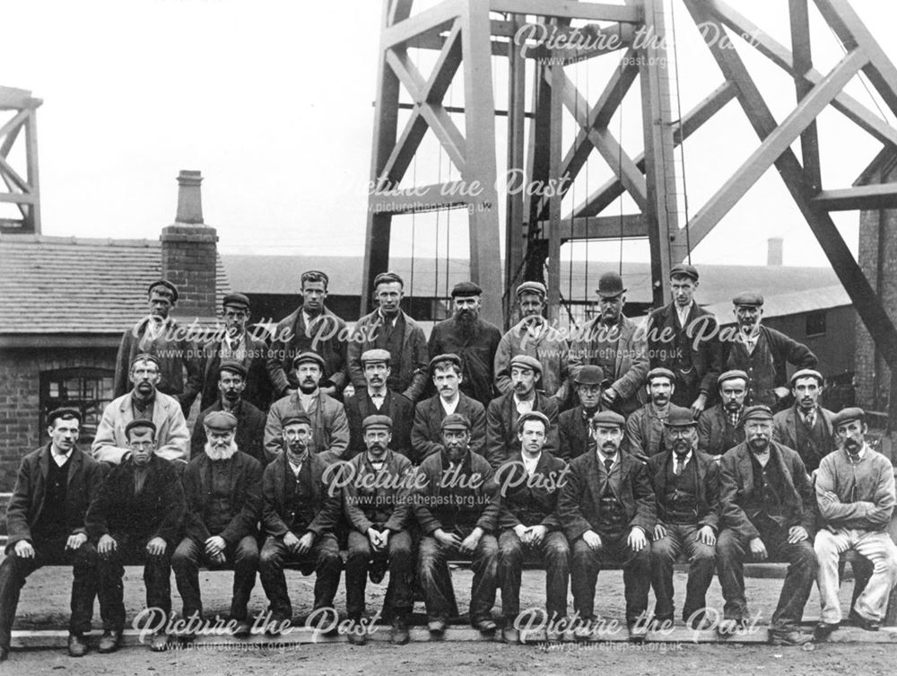 Workmen, Denby Colliery, 1898
