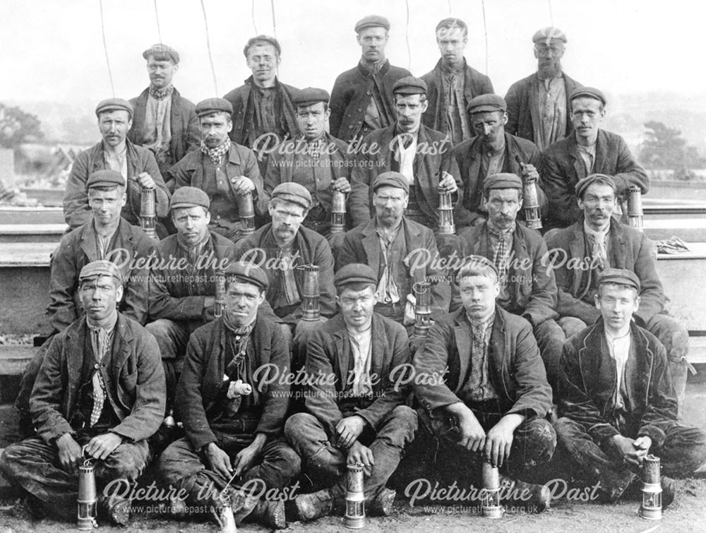 Workmen, Denby Colliery, 1898