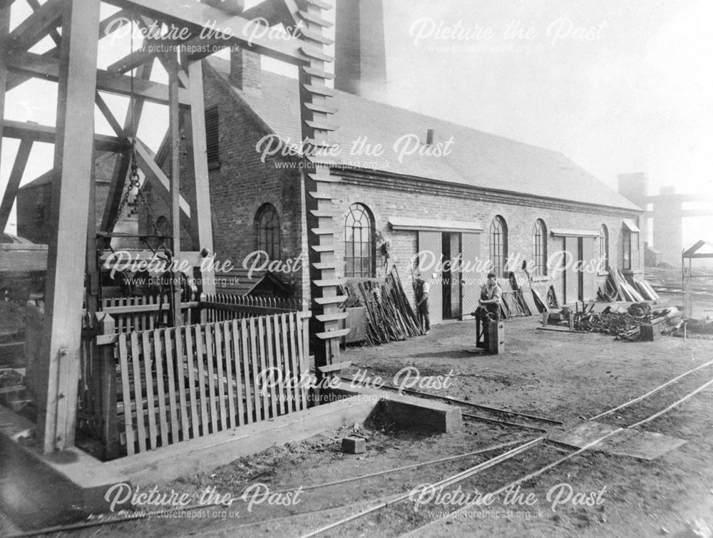 Pit Top and Workshops, Denby Colliery, 1898