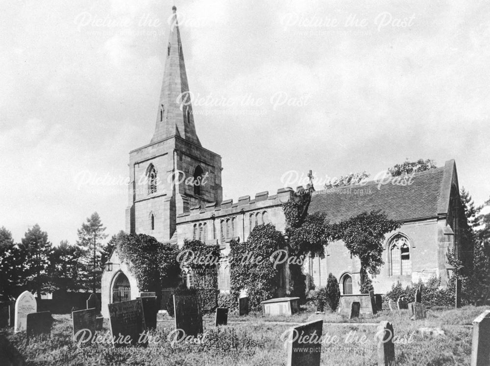 Denby Church and Graveyard, 1898