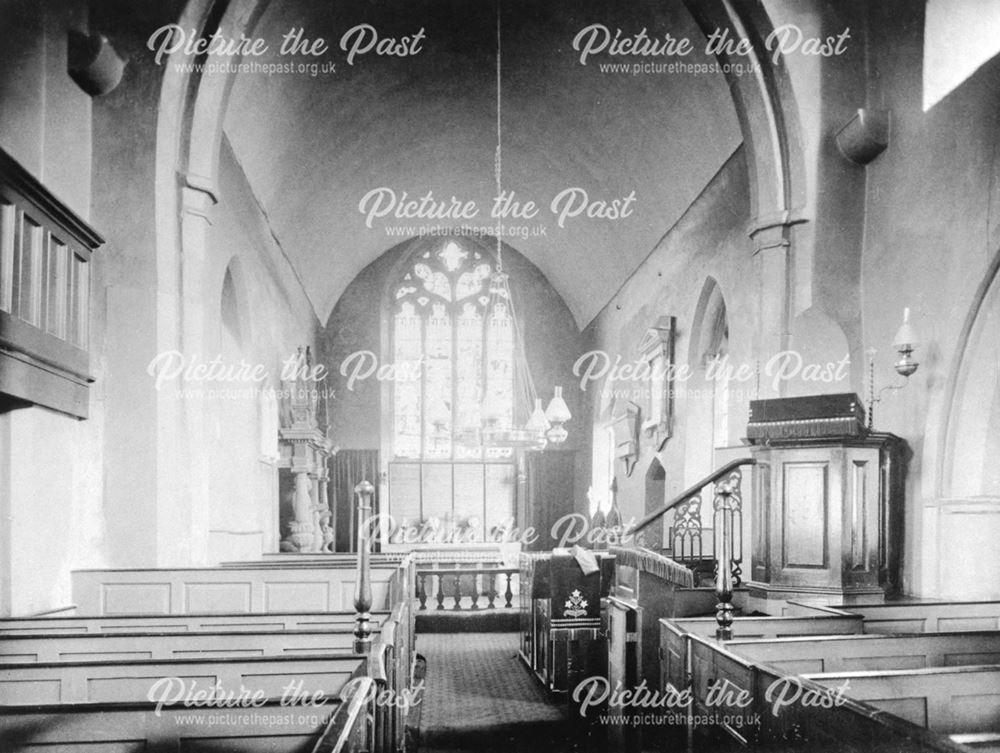 Denby Church Interior, 1898