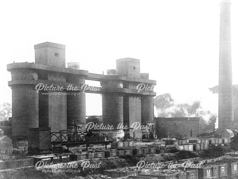 Blast Furnaces, Denby Colliery, 1898