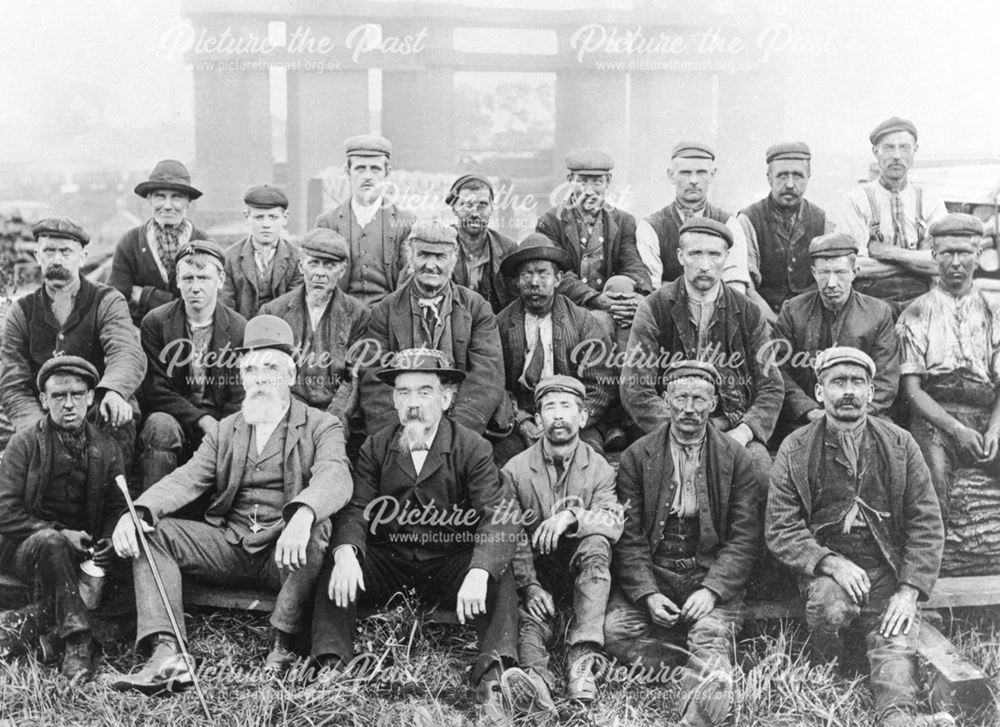 Workmen, Denby Colliery, c 1900