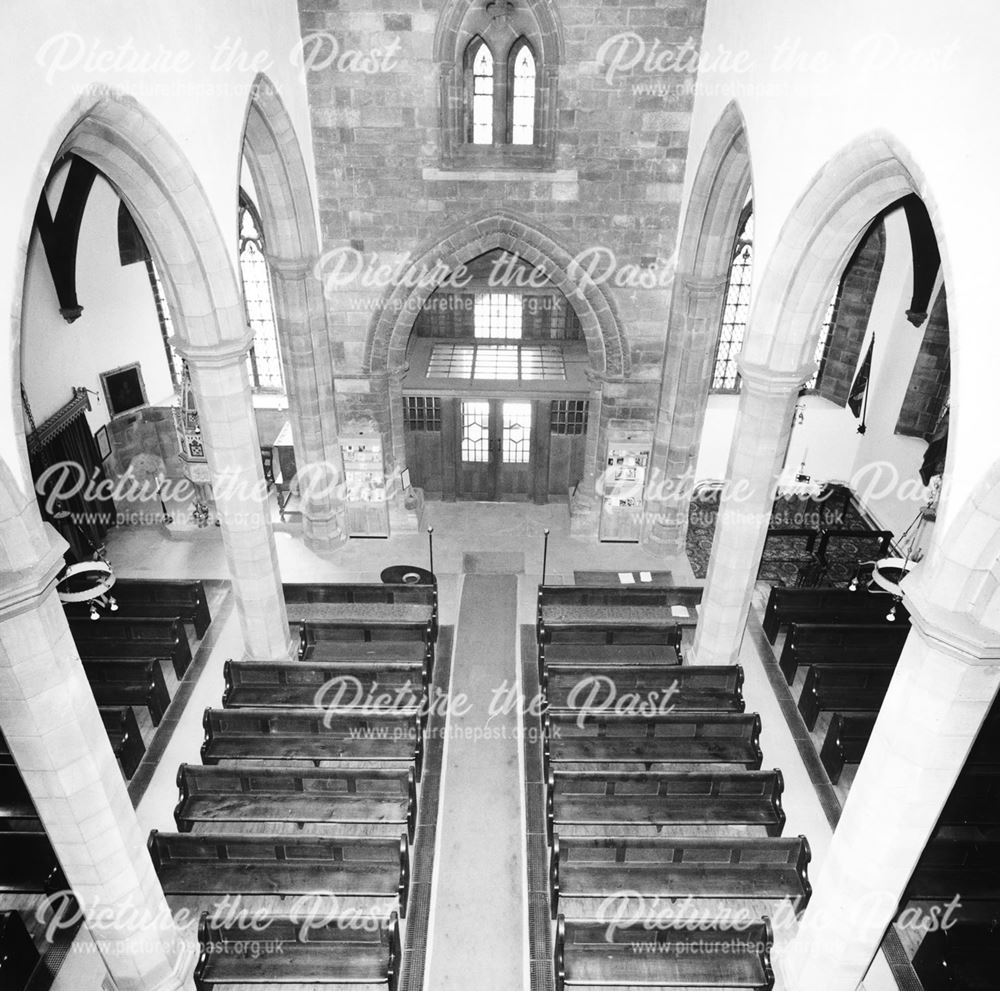 Interior of St Mary's Church, Ilkeston, 1968