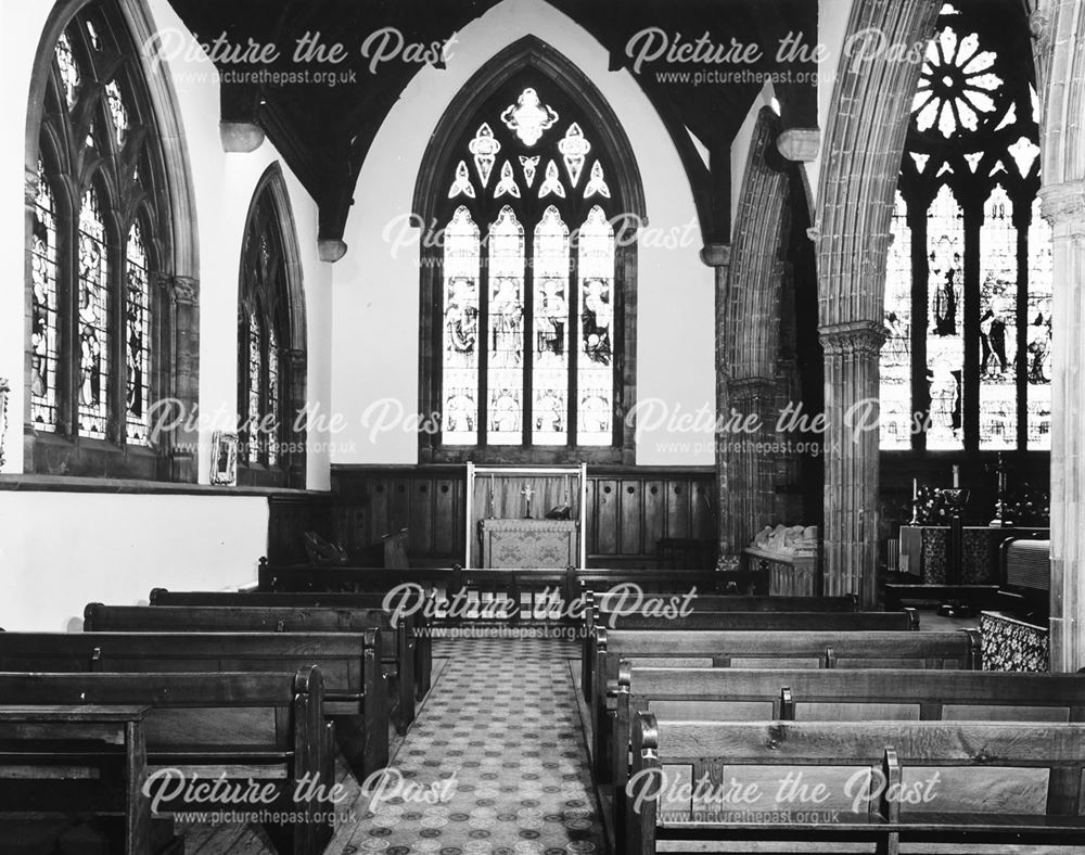 Interior of St Mary's Church, Ilkeston, 1968