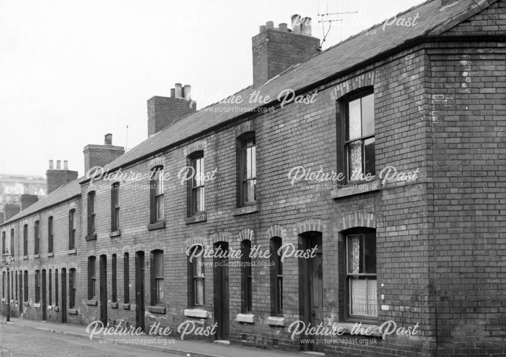 Houses in Abbey Street, Ilkeston, c 1950s