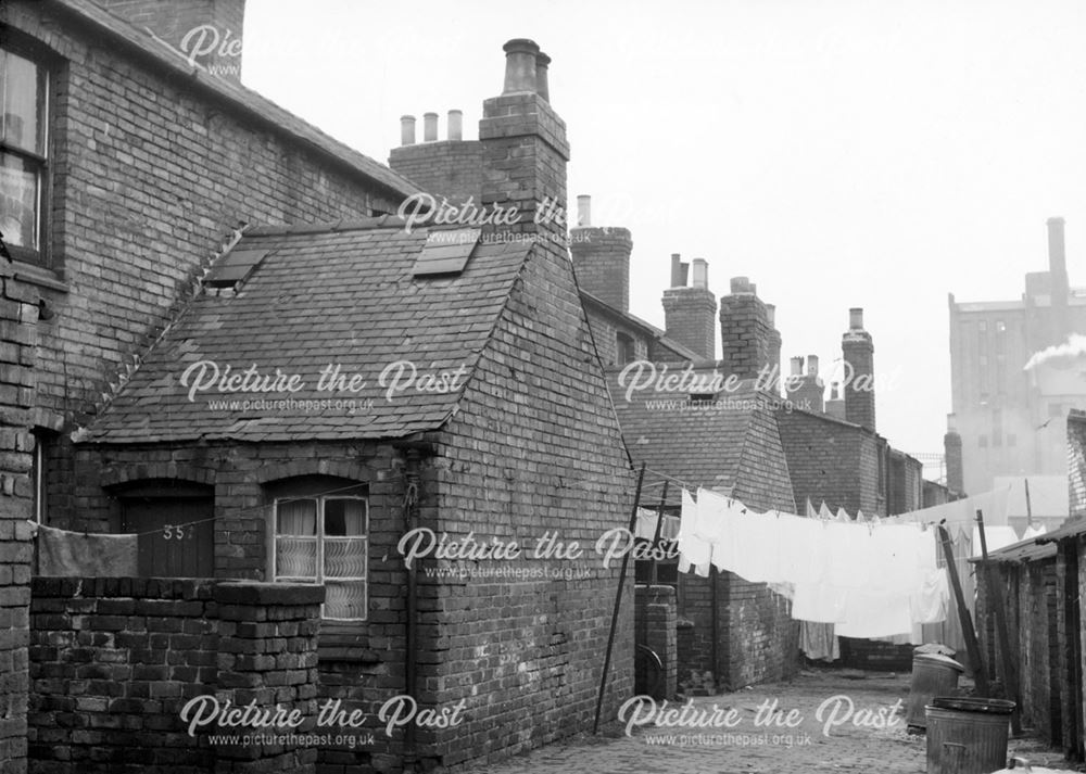 Houses in Abbey Street, Ilkeston, c 1950s