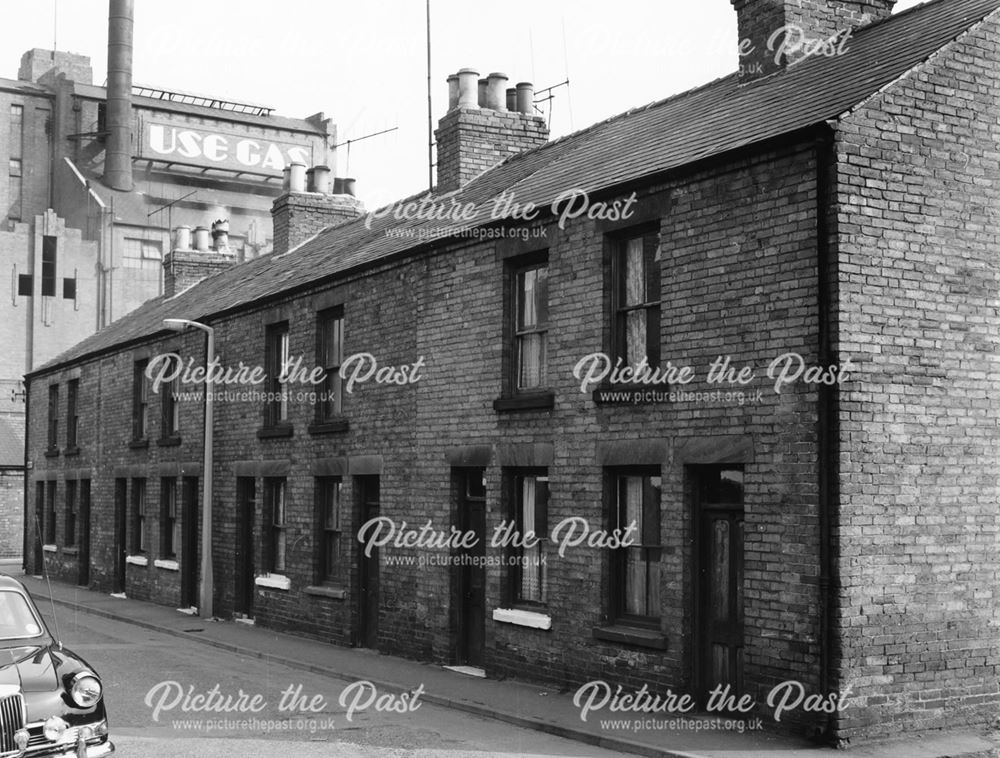 Houses in Abbey Street, Ilkeston, 1961