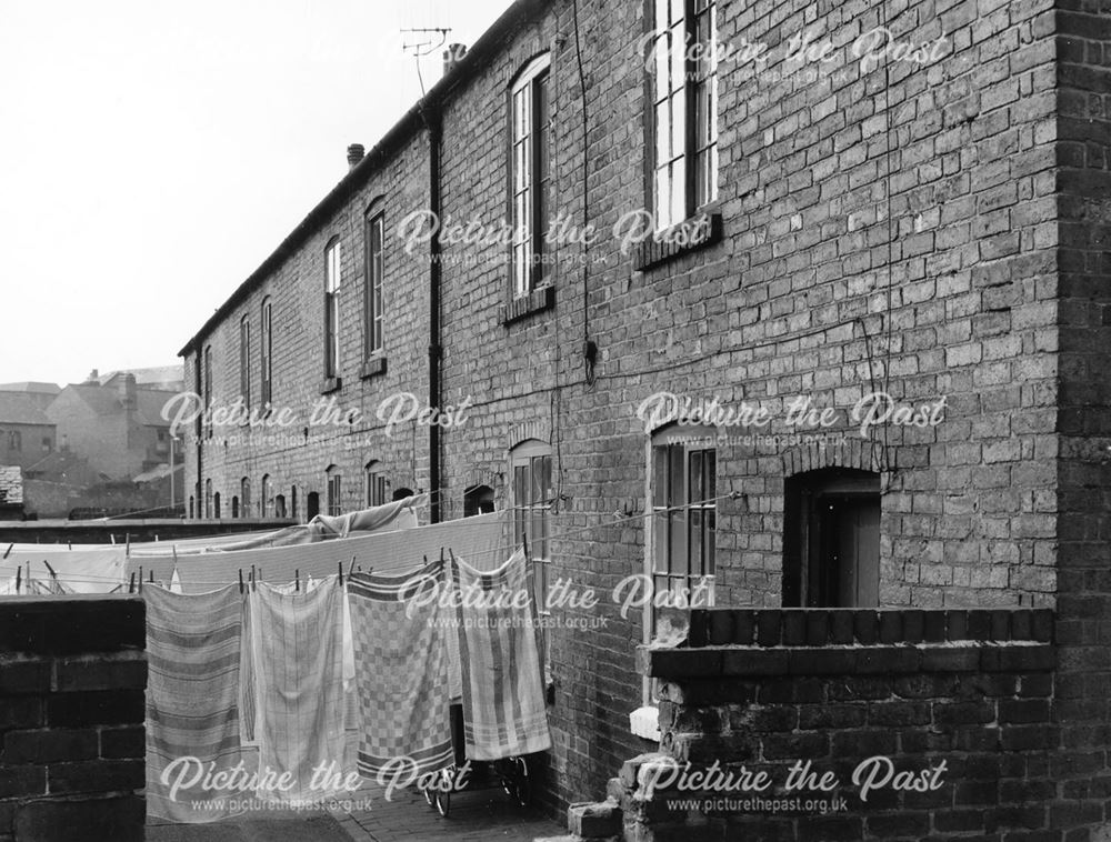 Houses in Abbey Street, Ilkeston, 1961