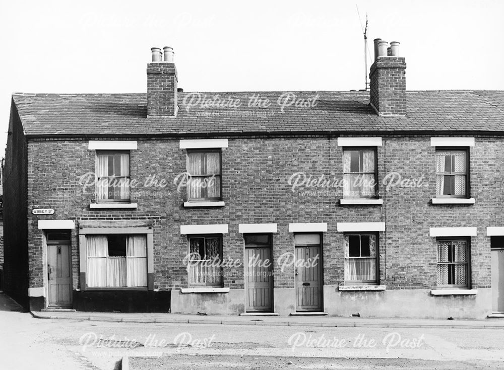 Houses in Abbey Street, Ilkeston, 1965