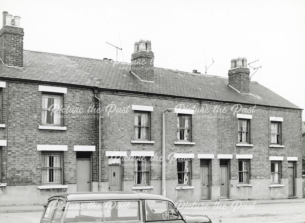 Houses in Abbey Street, Ilkeston, 1965