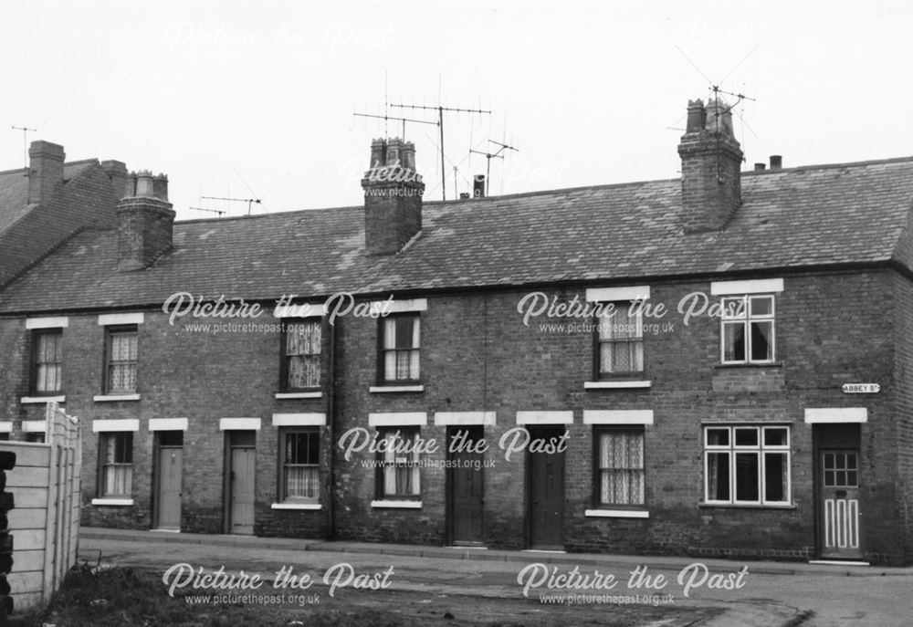 Houses in Abbey Street, Ilkeston, 1969