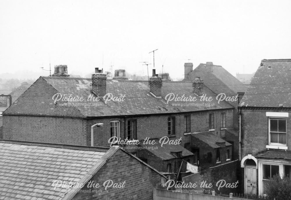 Houses in Abbey Street, Ilkeston, 1969