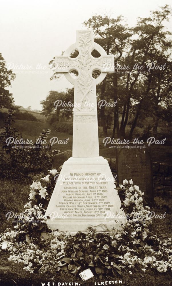 War Memorial, Dale Abbey, c 1920