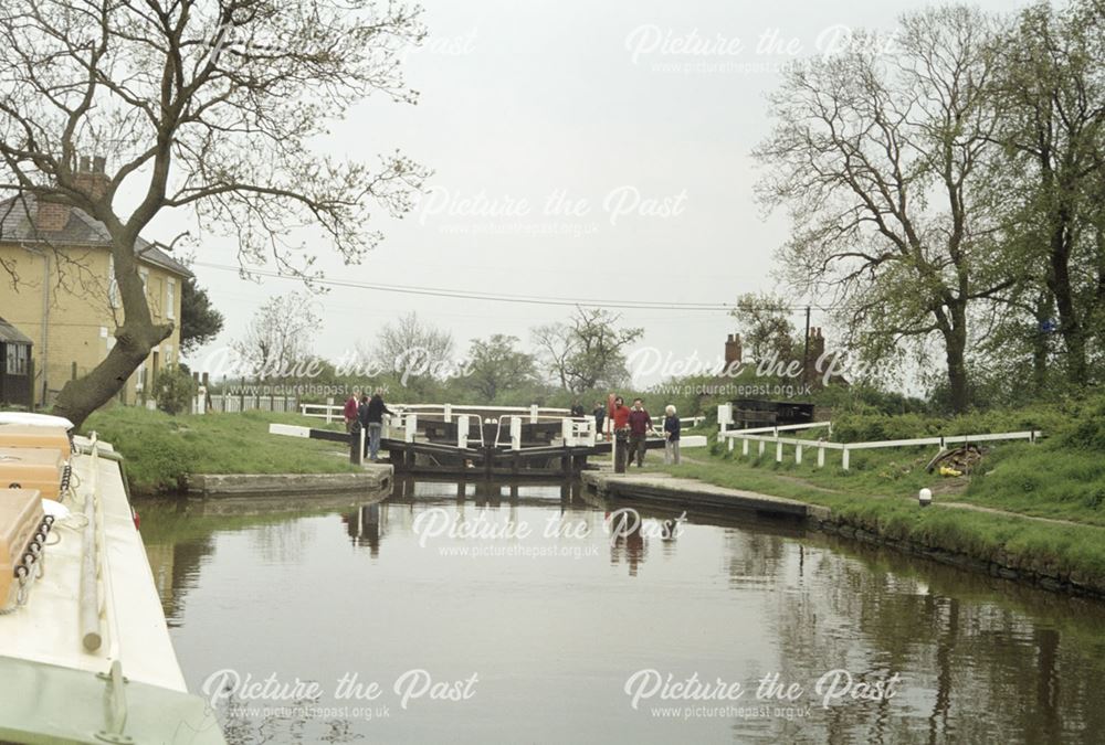 Stenson Lock on the Trent and Mersey Canal, Stenson, 1979