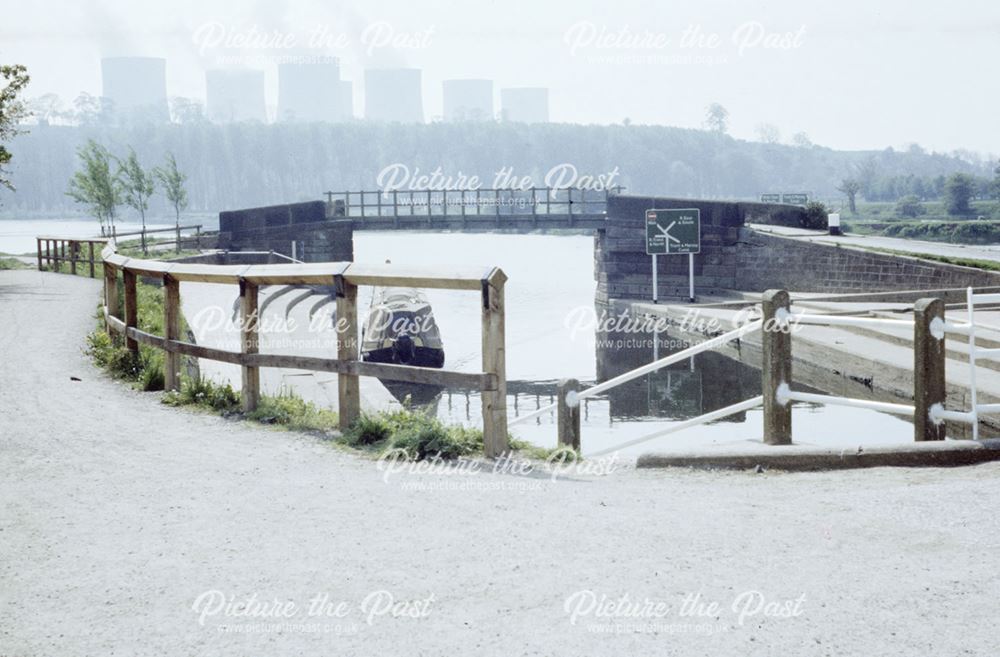 Junction of the Erewash Canal with the River Trent at Trent Lock, Long Eaton, 1987