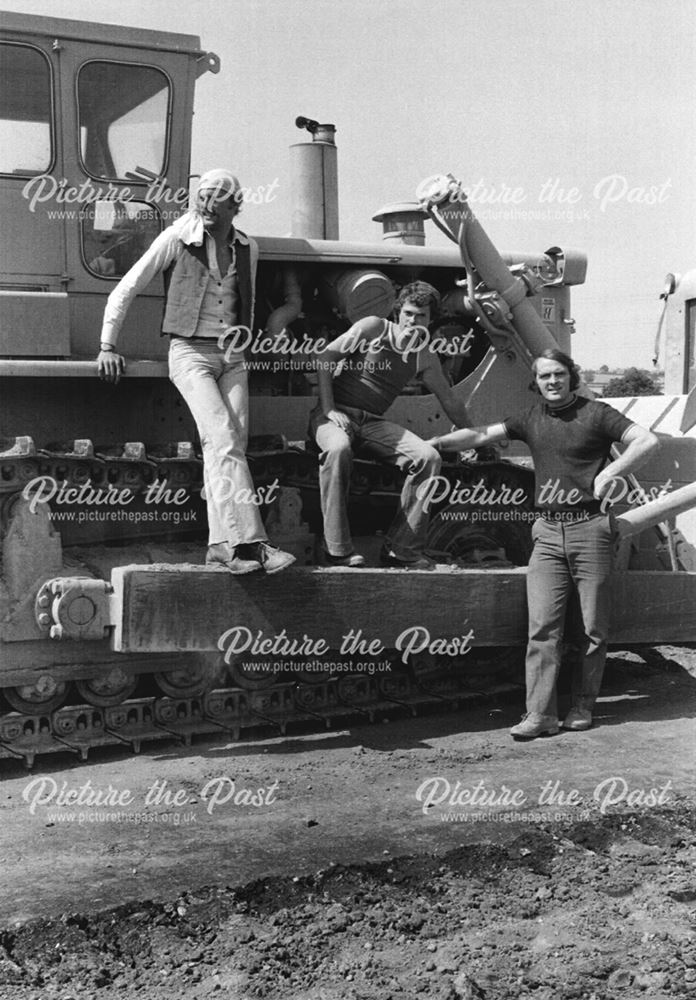 A38 Construction Site Team, Ripley, 1976