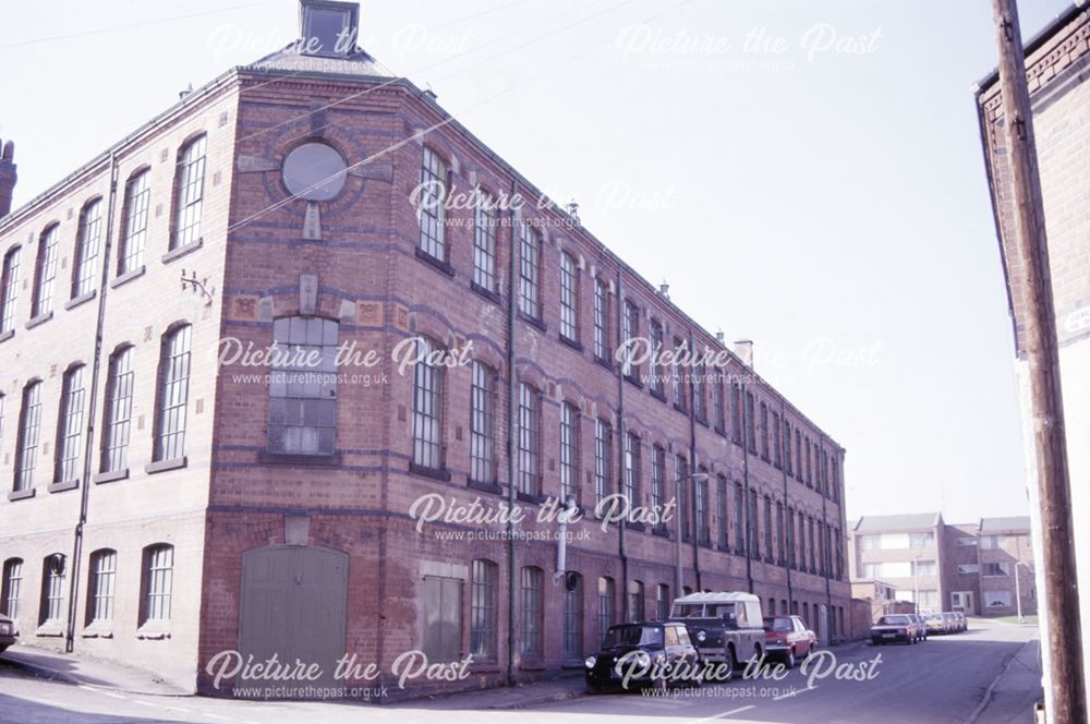 Textile factory (formerly Samuel Fletcher and Sons), Wood Street, Ilkeston, 1985