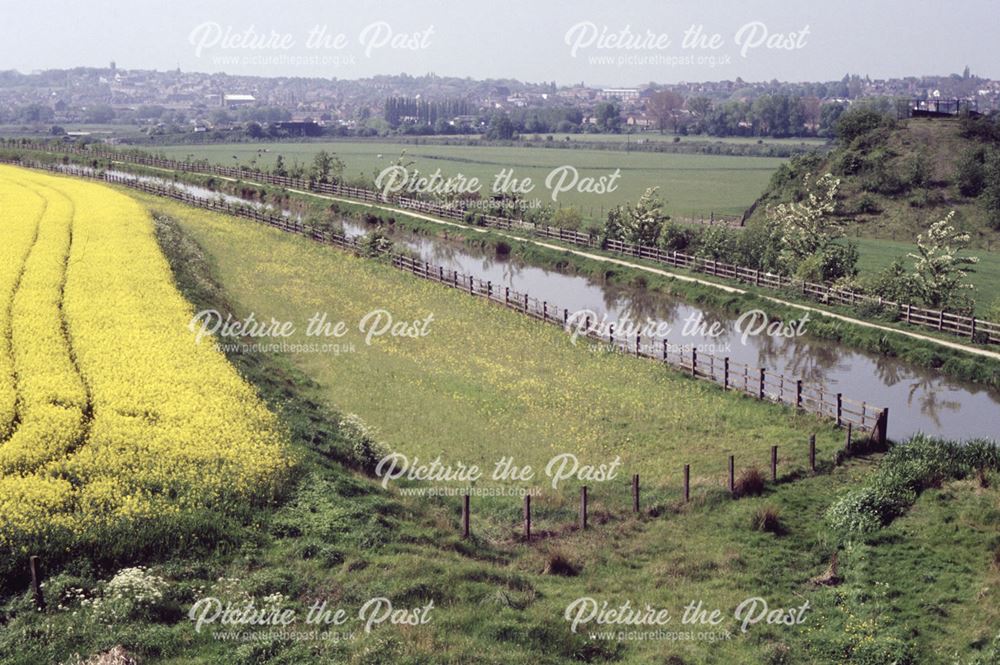 Reinstated section of Nottingham Canal, Awsworth, 1992